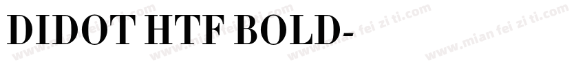DIDOT HTF BOLD字体转换
